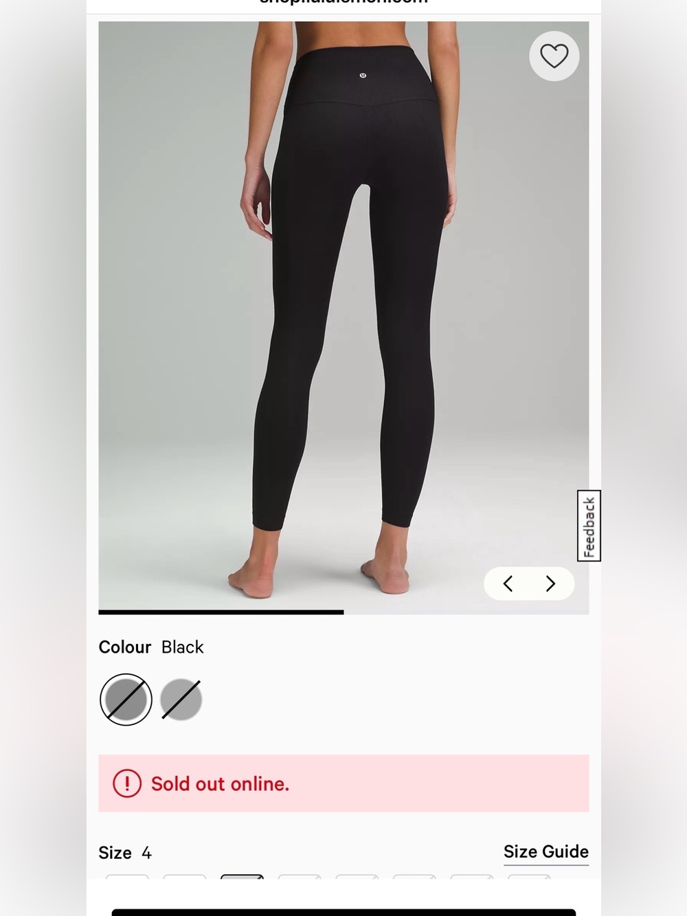 lululemon athletica High-Rise Black Leggings - Picture 2 of 8